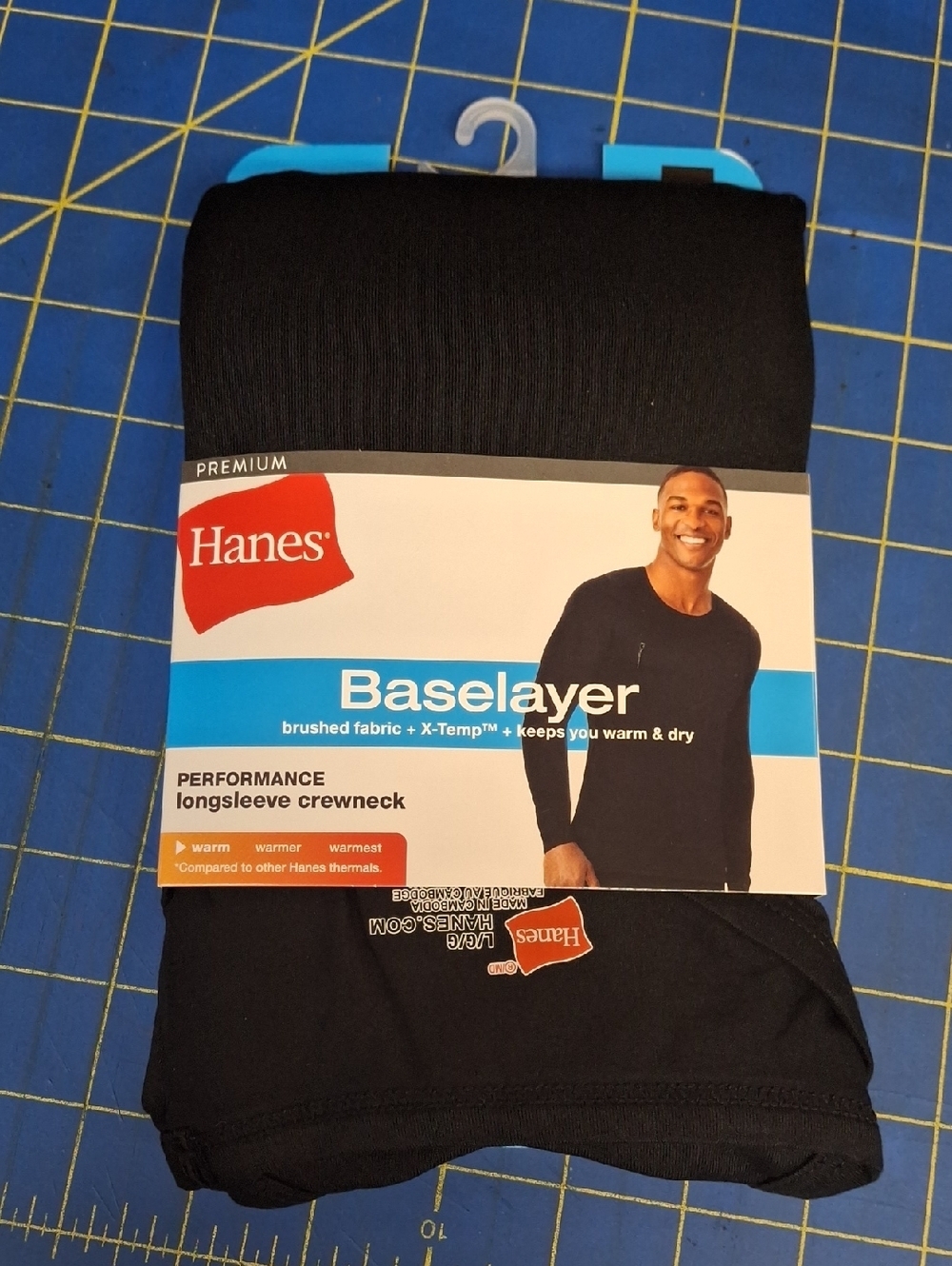 Hanes Baselayer Brushed Fabric + X-temp Premium Longsleeve Crewneck NWT